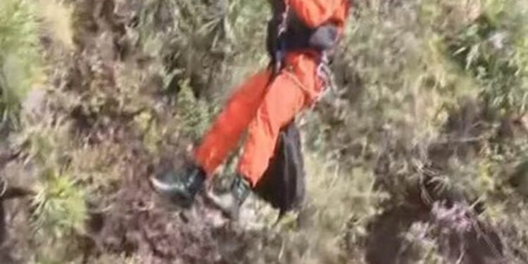 Vídeo mostra resgate de mulher encontrada em penhasco após ser dada como desaparecida em MG
